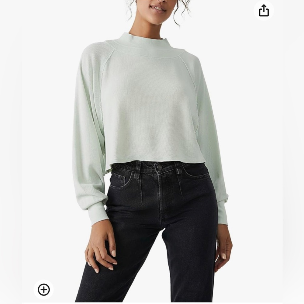 NWT FREE PEOPLE FUN TIME TURTLES PULLOVER SIZE SMALL COLOR SAGE GREEN